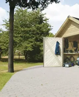 Přístřešek na auto 387 x 537 cm smrk Dekorhome