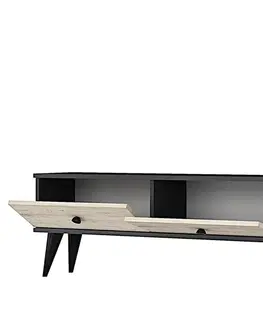 TV stolek Mona 120 - Anthracite, Travertine
