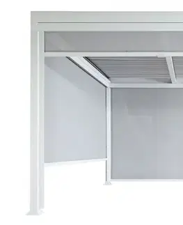 Bioklimatická pergola HWC-L41 3x3 se 3 bočními stěnami