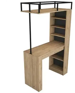 Barový stůl stůl Jany Walnut and Black