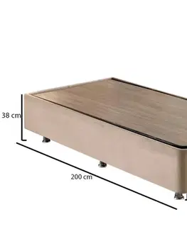 Rám jednolůžkové postele Ela Single - Light Brown (100 x 200)