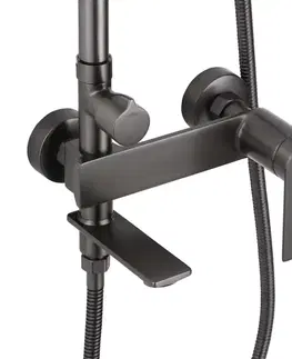 REA Sprchový set s baterií 150mm STORM Gun Grey REA-P9534