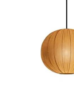 Estila Designový kulatý závěsný lustr Mistia se zlatým stínítkem 45 cm