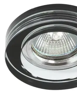 Stropní svítidlo černé kulaté sklo MR16 50W SS-31