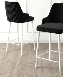Bar Stool Set (4 Pieces) Enox - Black, White