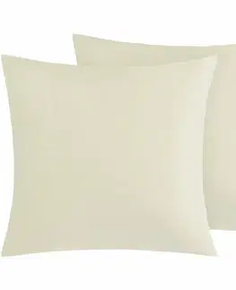 Bellatex Bavlněné povlaky na polštář béžová, 45 × 45 cm, 2 ks, 45 x 45 cm