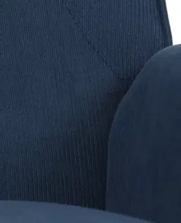 Křeslo ušák BLUE2, modrá