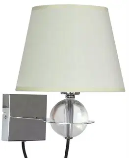 Nástěnná lampa 1X40W E14 krémová TESORO
