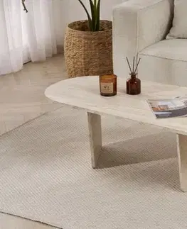 Konferenční stolek Ovalis - Travertine