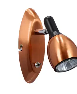 Nástěnná lampa 1xGU10 měděná CROSS