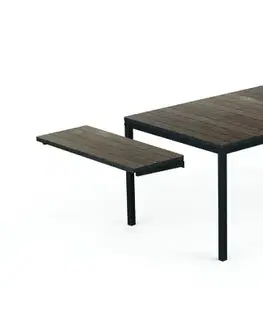 KETER Rozkládací zahradní stůl DEPORTO | 160-240cm walnut / grafit