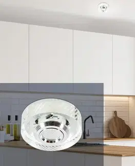 LED stropní svítidlo 3W kulaté bezbarvé sklo SS-33