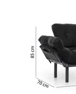 Křeslo ušák Nitta Single - Black