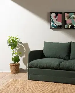 Dvoumístná rozkládací pohovka Saga XL 2-Seater - Green
