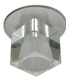 Stropní svítidlo G4, pevné, křišťálové, saténový nikl, 20 W