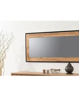 Zrcadlo Idea Black and Atlantic Pine, 110 cm, M