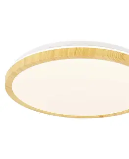 Stropní LED bílé dřevo 36W 4000K Gandava