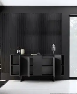 Konzolový stolek Luxe - Anthracite, Black