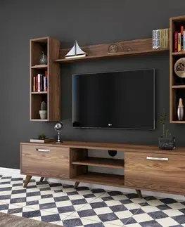 Televizní stěna Mea Walnut
