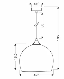 PONTE 1x40W E27 černá závěsná lampa s olivovým stínidlem, moderní stropní svítidlo do kuchyně, jídelny, obývacího pokoje, minimalistický design
