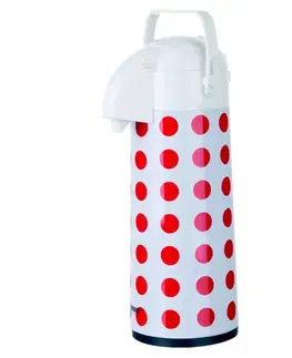 BANQUET termoska s pumpou Culinaria dekor puntíky OK 1,9l