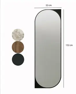 Zrcadlo Livi Black 52 x 152 cm