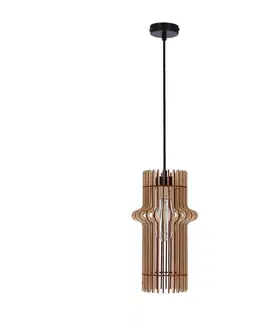 Závěsná lampa Eco 4 1x40 e27 Dřevěné stínidlo