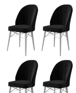 Sada židlí (4 kusy) Ritim - Black, White
