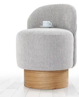 Taburet  Barren Puf Grey