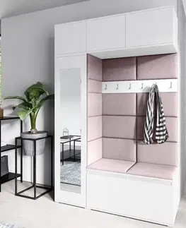 ArtPK Předsíň AMY 21 | bílá se zrcadlem barevné provedení: Trinity 19