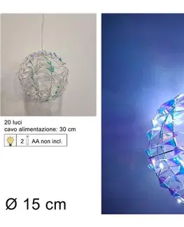 PROHOME - Koule 15cm LED duhová