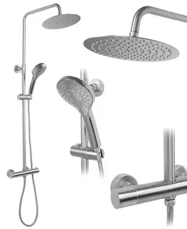 REA Sprchový set s termostatickou baterií 150mm VINCENT Nikl kartáčovaný REA-P6603