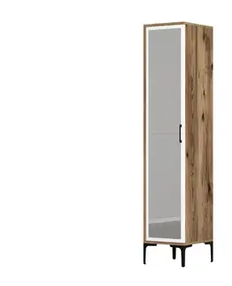 Šatní skříň Kumsal R - Walnut, White