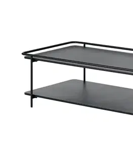 Estila Konferenční stolek Koge, černý kov, 110 cm