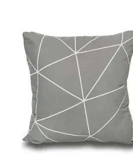 Kvalitex Povlak Nordic Grid šedá, 50 x 70 cm