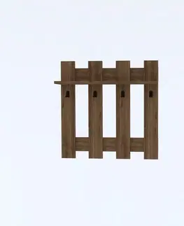 Nástěnný věšák Carina Walnut
