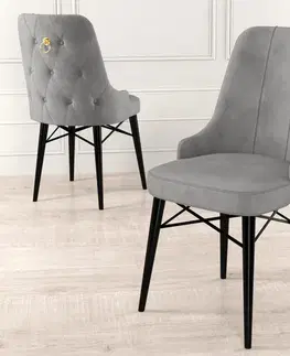 Sada židlí (6 kusů) Pare - Grey, Black