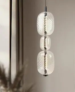 PLAYA lampa wisząca czarny 12W LED 3000K klosz bezbarwny