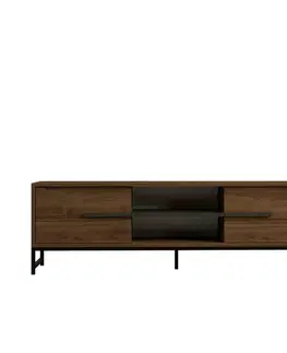 Televizní stolek Mono Walnut and Black