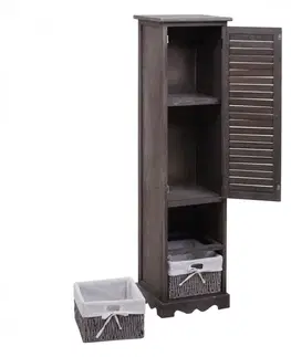 Vysoká koupelnová skříňka H20