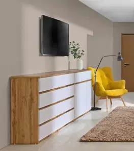 Dolmar Noční stolek ARCHA AR10 Barva: Bílá