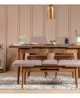 Židle Vina Sandalye Walnut-Stone