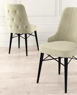 Sada židlí (6 kusů) Pare - Cream, Black