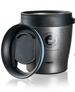 Banquet Termohrnek cestovní TAZZA 330 ml, antracit