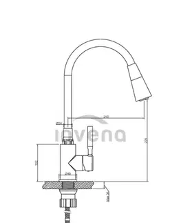 INVENA Dřezová baterie HULA PLUS bílá BZ-85-P02-L