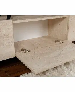 Televizní stolek Alvin Travertine