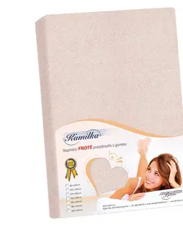 Bellatex Froté prostěradlo Kamilka pudrová růžová, 120 x 200 cm