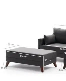Rohová rozkládací pohovka Bella Mini Right Anthracite