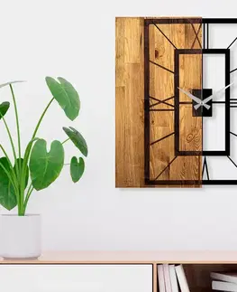 Dekorativní dřevěné nástěnné hodiny Wooden Clock 37