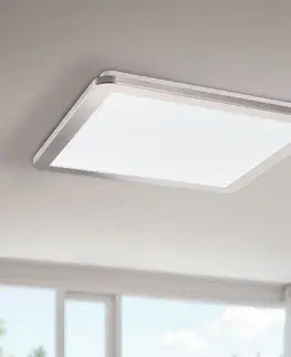 Minimalistické stropní svítidlo NEXIT do koupelny – saténově stříbrné 40 cm – stmívatelné stropní svítidlo LED 3000K 24W IP44